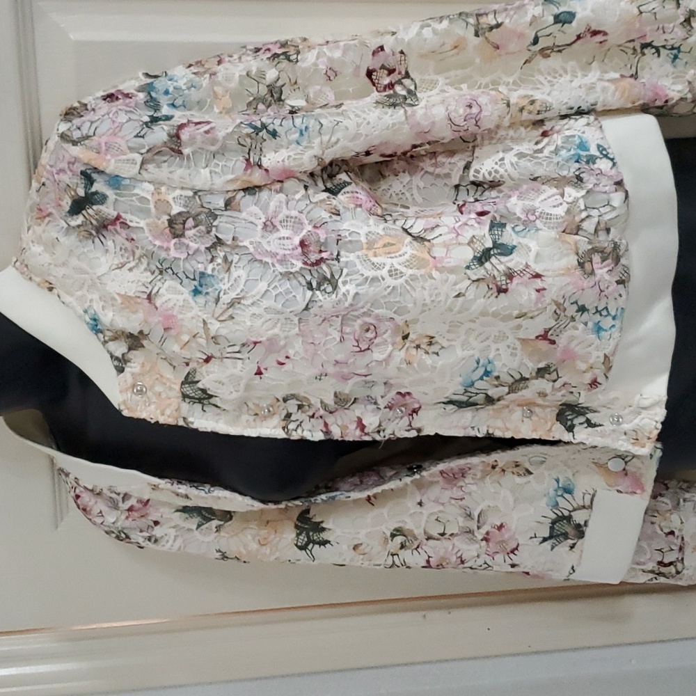 Nanette Lepore Floral Lace Jacket - Multicolor